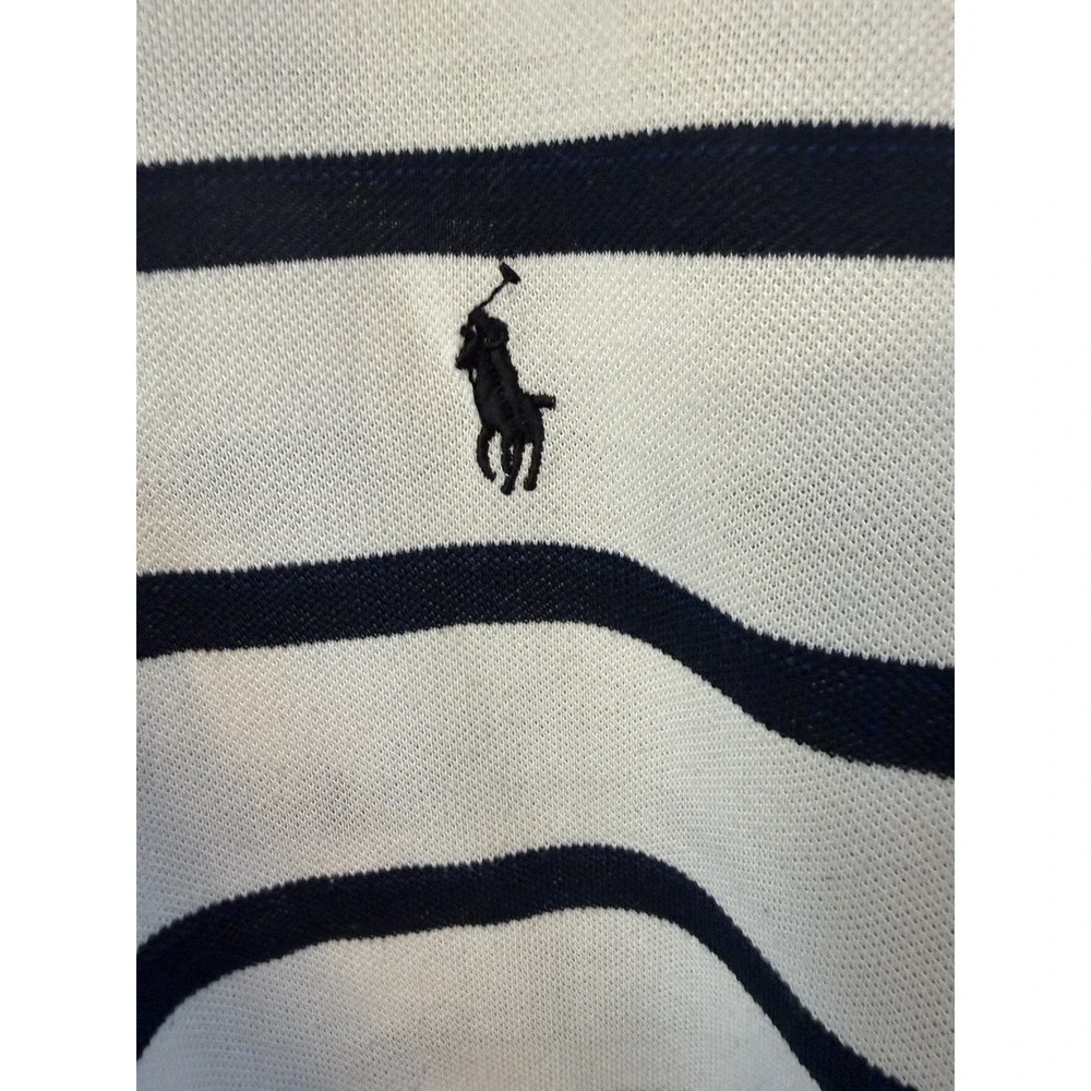 VINTAGE Polo By Ralph Lauren Men Polo 3XL Blue Embroidered Pony Rugby